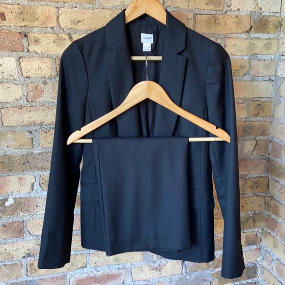 J. Crew Factory Lightweight Wool Skirt Suit - Picture 2 of 6